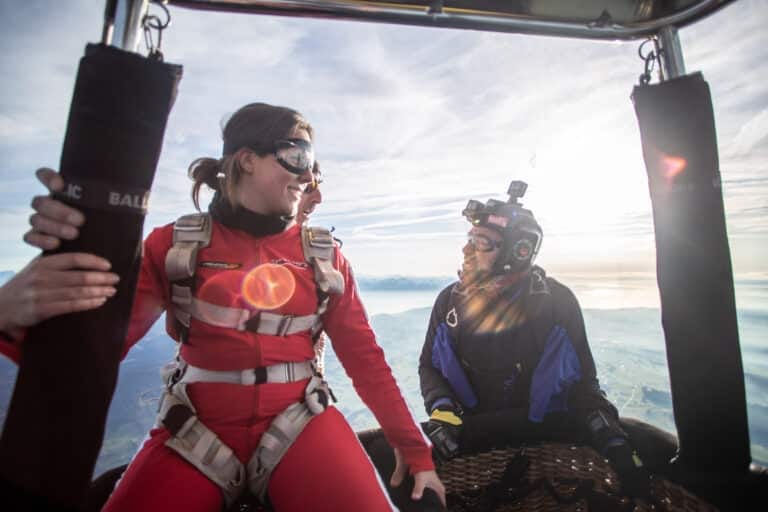 Vol saut en parachute en tandem - Image du vol